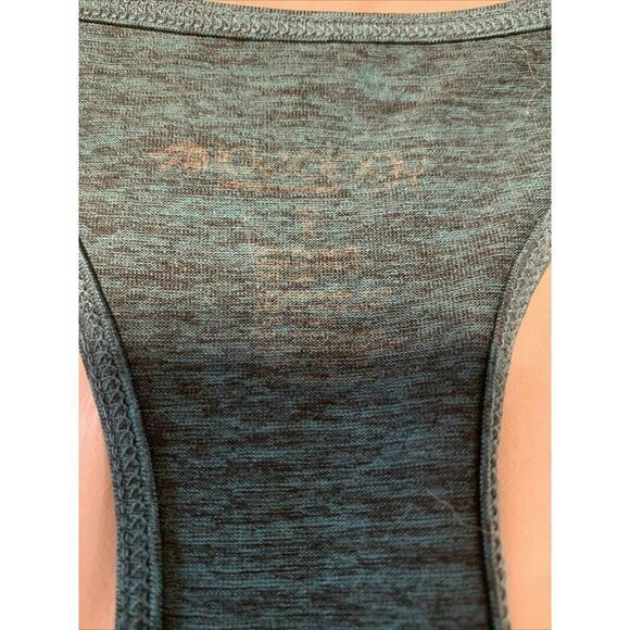Ideology Womens Heather Green Black Active Athletic Tank Top Small - Picture 3 of 3